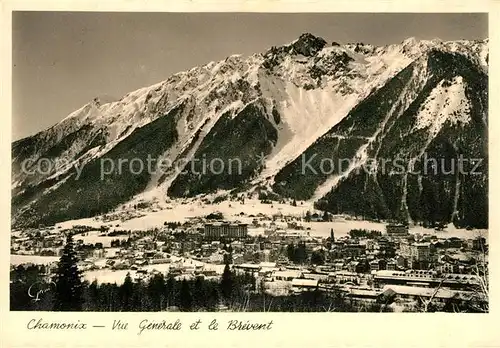 AK / Ansichtskarte Chamonix Vue generale et le Brevent Chamonix
