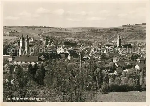 AK / Ansichtskarte Bad_Mergentheim Stadtpanorama von Norden Bad_Mergentheim