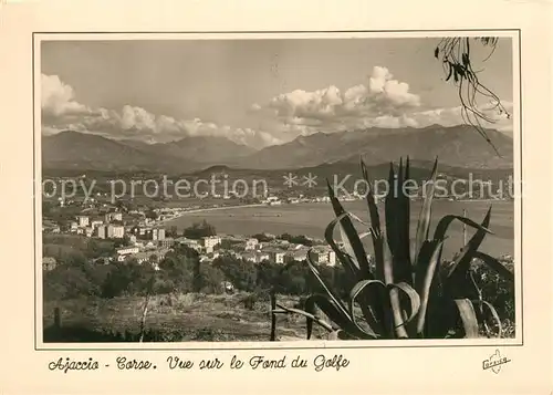 AK / Ansichtskarte Ajaccio Vue sur le fond du Golfe Montagnes Ile de Beaute Ajaccio