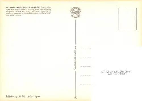 AK / Ansichtskarte London Post Office Tower London
