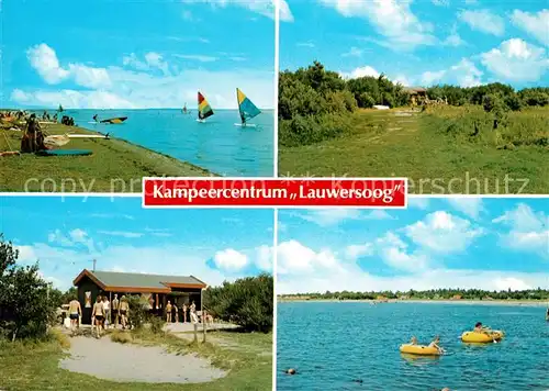 AK / Ansichtskarte Lauwersoog Kampeercentrum Campingplatz Badestrand Kiosk Lauwersoog