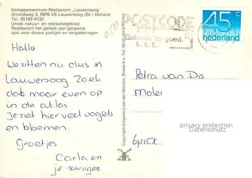 AK / Ansichtskarte Lauwersoog Kampeercentrum Campingplatz Badestrand Kiosk Lauwersoog