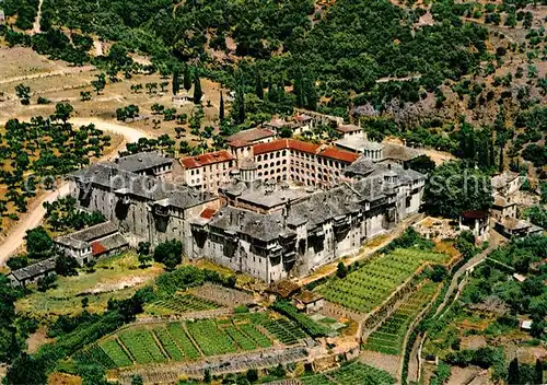 AK / Ansichtskarte Berg_Athos Kloster Xeropotamou Fliegeraufnahme Berg_Athos