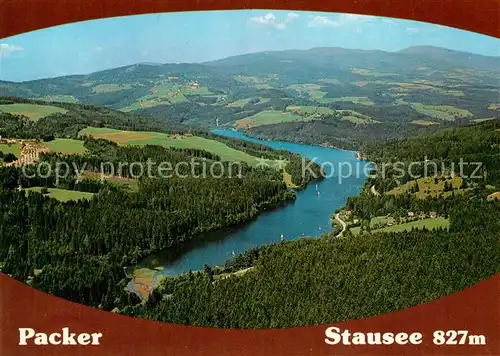 AK / Ansichtskarte Hirschegg_Steiermark Packer Stausee Fliegeraufnahme Hirschegg_Steiermark