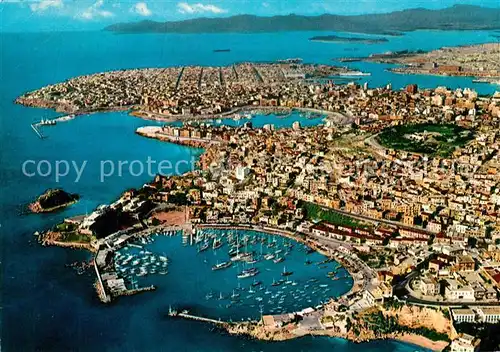 AK / Ansichtskarte Piraeus Hafen Kueste Fliegeraufnahme Piraeus