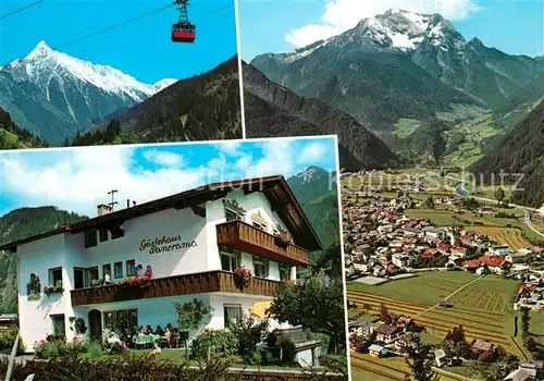 AK / Ansichtskarte Mayrhofen_Zillertal Gaestehaus Pension Panorama Alpen Bergbahn Mayrhofen_Zillertal