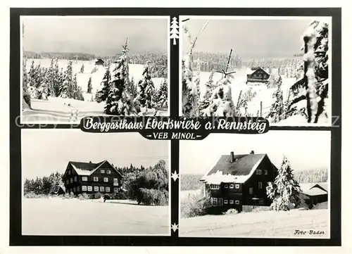 AK / Ansichtskarte Floh Seligenthal Berggasthaus Ebertswiese VEB Minol Winter Floh Seligenthal