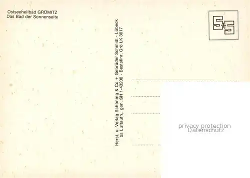 AK / Ansichtskarte Groemitz_Ostseebad Fliegeraufnahme Groemitz_Ostseebad