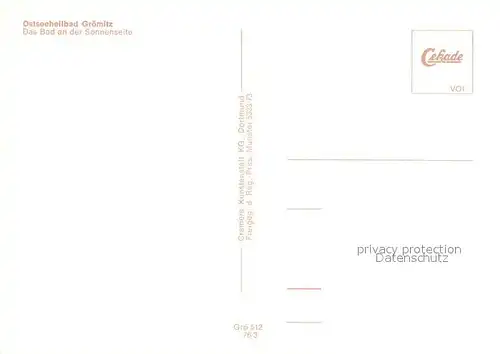 AK / Ansichtskarte Groemitz_Ostseebad Fliegeraufnahme Groemitz_Ostseebad