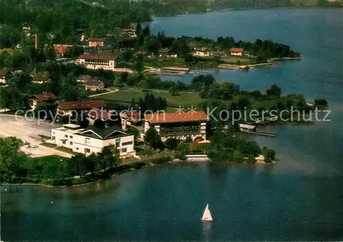 AK / Ansichtskarte Bad_Wiessee Fliegeraufnahme Kurhotel Lederer Spielbank Bad_Wiessee