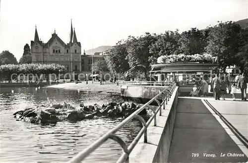 AK / Ansichtskarte Vevey_VD Le Chateau Vevey_VD