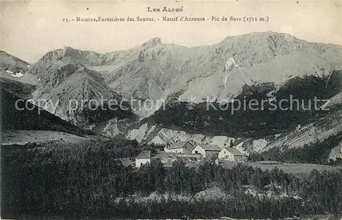 AK / Ansichtskarte Montmaur_Hautes Alpes Maison Forestieres des Sauves Massif d Aurouze Pic de Bure Alpes Montmaur Hautes Alpes