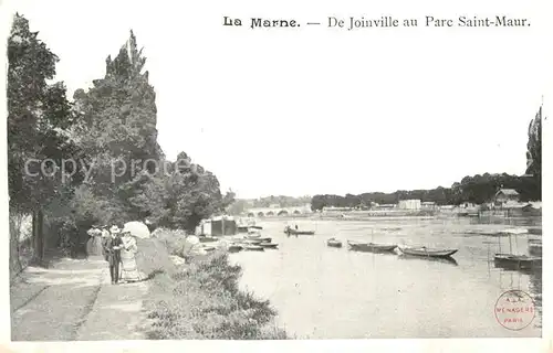 AK / Ansichtskarte Joinville le Pont Aux bords de la Marne de Joinville au Parc Saint Maur Joinville le Pont