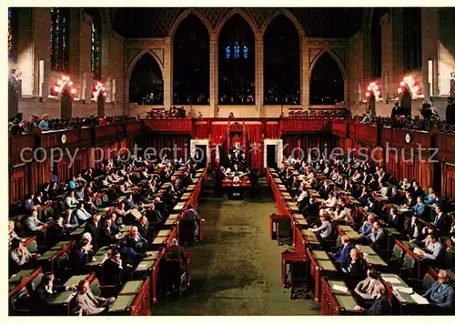 AK / Ansichtskarte Ottawa_Ontario House of Commons Chamber with the House in session Ottawa Ontario