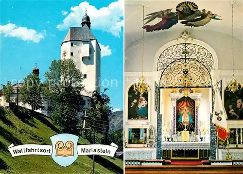 AK / Ansichtskarte Mariastein_Tirol Wallfahrtskirche 14. Jhdt. Gotisches Gnadenbild Mariastein_Tirol