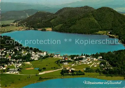 AK / Ansichtskarte Klopeinersee Jauntal Fliegeraufnahme Klopeinersee