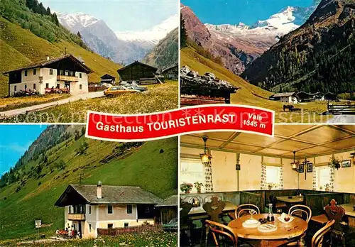 AK / Ansichtskarte Vals_Suedtirol Gasthaus Touristenrast Kaseralm Alpenpanorama Vals Suedtirol