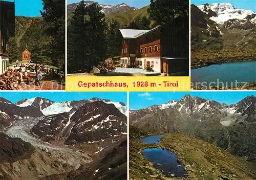 AK / Ansichtskarte Gepatschhaus Weissseespitze Seelesee Gebirgspanorama Alpen Gepatschhaus