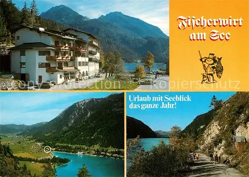 AK / Ansichtskarte Achenkirch Fischerwirt am See Landschaftspanorama Alpen Achenkirch