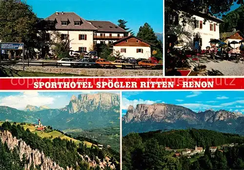 AK / Ansichtskarte Lengmoos_Ritten Sporthotel Spoegler Landschaftspanorama Dolomiten Lengmoos Ritten
