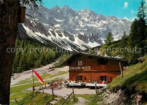 AK / Ansichtskarte Stans_Tirol Alpengasthaus Stallen Naturschutzgebiet Karwendel Stans Tirol