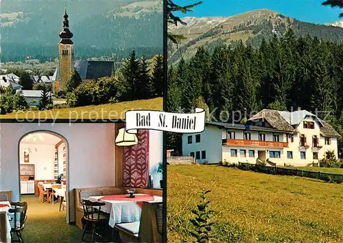 AK / Ansichtskarte Dellach_Drautal Bad St Daniel Kirche Gasthaus Pension Dellach_Drautal