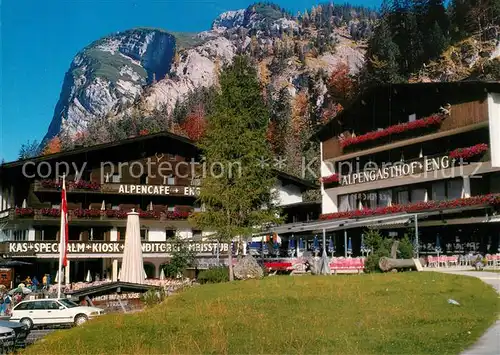AK / Ansichtskarte Hinterriss_Tirol Alpengasthof Alpencafe Eng Naturschutzgebiet Karwendel Hinterriss Tirol