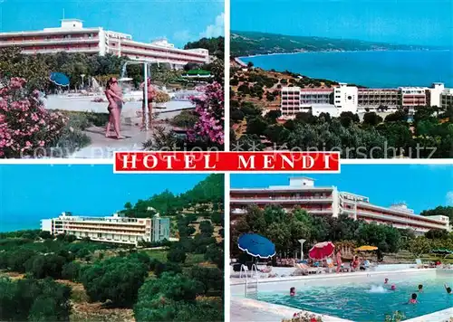 AK / Ansichtskarte Halkidiki_Chalkidiki Hotel Mendi Swimming Pool Meerblick Halkidiki Chalkidiki