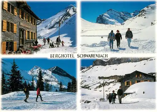 AK / Ansichtskarte Kandersteg_BE Berghotel Schwarenbach Wintersportplatz Berner Alpen Kandersteg_BE