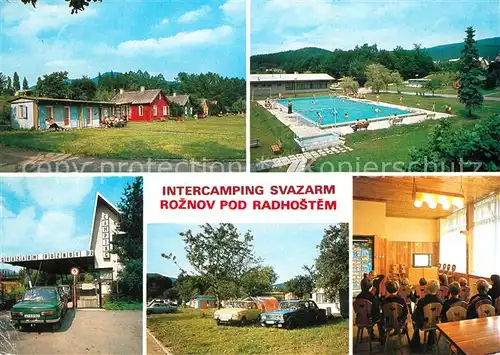 AK / Ansichtskarte Roznov_pod_Radhostem Intercamping Svazarm Swimming Pool Bungalows Roznov_pod_radhostem