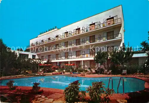 AK / Ansichtskarte Paguera_Mallorca_Islas_Baleares Hotel Villafont Piscina Paguera_Mallorca