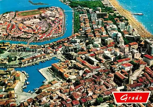 AK / Ansichtskarte Grado_Gorizia Centro Isola della Schiusa veduta aerea Grado Gorizia