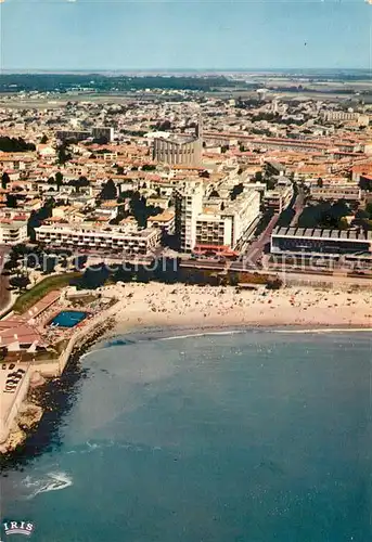 AK / Ansichtskarte Royan_Charente Maritime Plage de Foncillon Palais des Congres vue aerienne Royan Charente Maritime