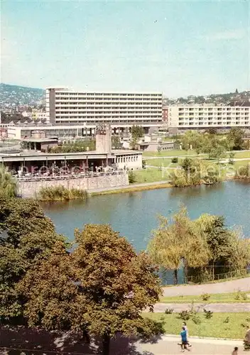 AK / Ansichtskarte Budapest Bodenlosteich Restaurant Park Hotel Sport Budapest