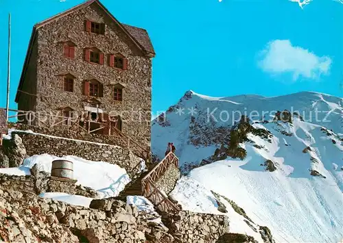 AK / Ansichtskarte Payerhuette Rifugio Pajer Cima Ortles Berghuette Ortlerspitze Payerhuette