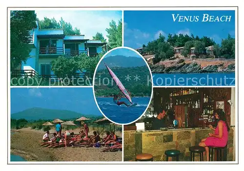 AK / Ansichtskarte Styra Venus Beach Bungalows Bar Strand Windsurfen 