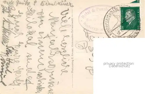 AK / Ansichtskarte Hinterzarten Winterlandschaft Hinterzarten