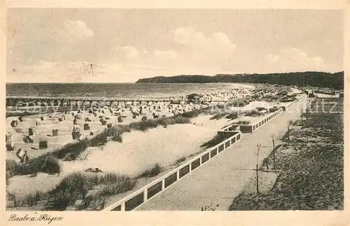 AK / Ansichtskarte Baabe_Ostseebad_Ruegen Strand Baabe_Ostseebad_Ruegen