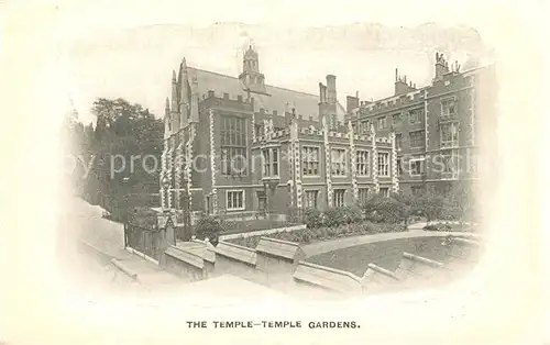AK / Ansichtskarte London The Temple Temple Gardens London