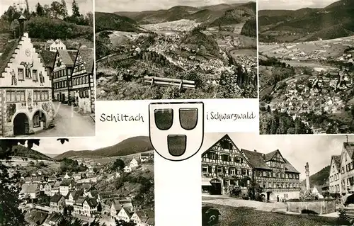 AK / Ansichtskarte Schiltach Panorama Brunnen Schiltach