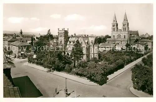 AK / Ansichtskarte Landau_Pfalz Schloesschen Marienkirche Landau Pfalz