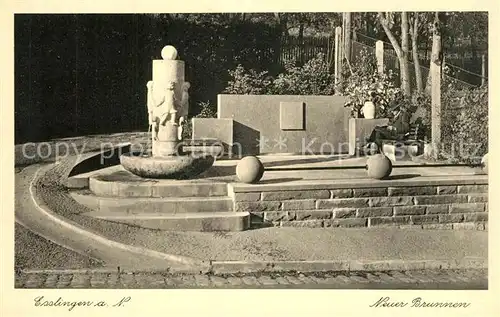 AK / Ansichtskarte Esslingen_Neckar Neuer Brunnen Esslingen Neckar