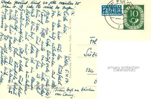 AK / Ansichtskarte Fulda Bonifatiusdenkmal Hauptwache Dom  Schloss Michaelikirche Fulda