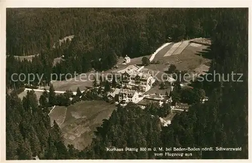AK / Ansichtskarte Baden Baden Fliegeraufnahme Kurhaus Plaettig Baden Baden