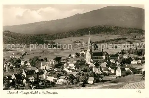 AK / Ansichtskarte Zwiesel_Niederbayern Falkenstein Kirche Zwiesel Niederbayern