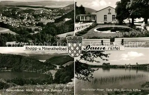 AK / Ansichtskarte Daun_Eifel Panorama Kneippbad Weinfelder Moor Gemuendener Moor Daun_Eifel