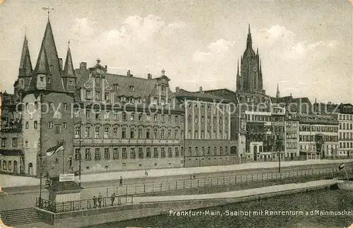 AK / Ansichtskarte Frankfurt_Main Saalhof Rententurm Mainmuschel Frankfurt Main