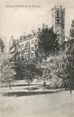 AK / Ansichtskarte Coburg Schloss Callenberg Coburg