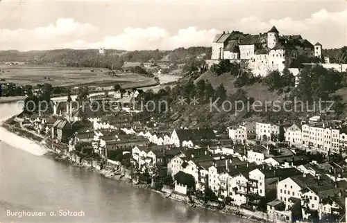 AK / Ansichtskarte Burghausen_Salzach Festung Panorama Burghausen Salzach