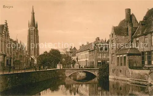 AK / Ansichtskarte Bruges_Flandre Stadtpanorama Bruges_Flandre